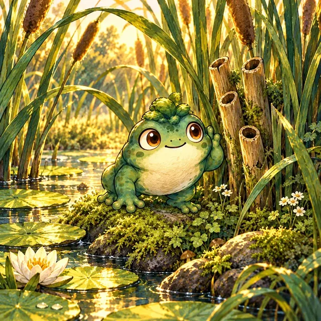 Moss in an original Hopwisp puzzle painting