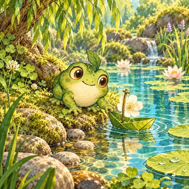 Pip in an original Hopwisp puzzle painting
