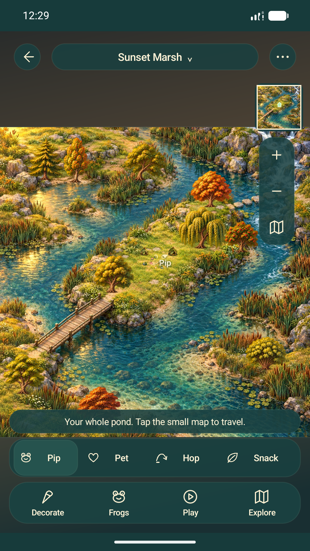 Sunset Marsh with its own island layout and crossings